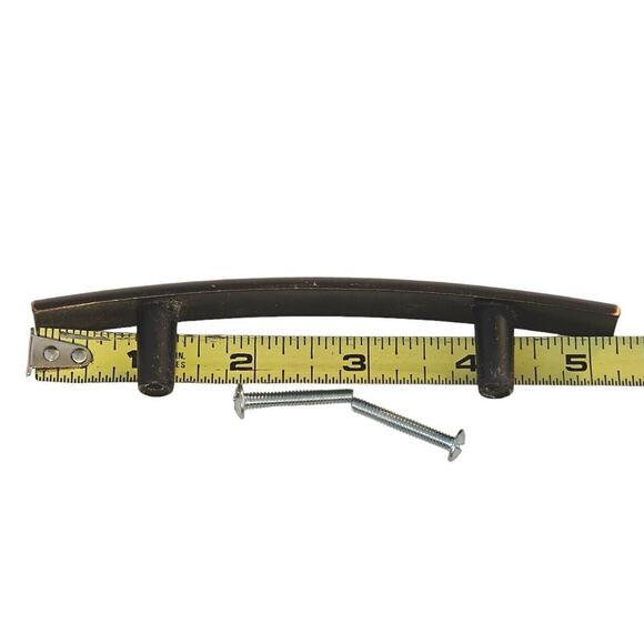 Cabinet Pull Bronze Copper Arched Drawer Knob Blackened P22667C-VB 3" Handle - Picture 5 of 6